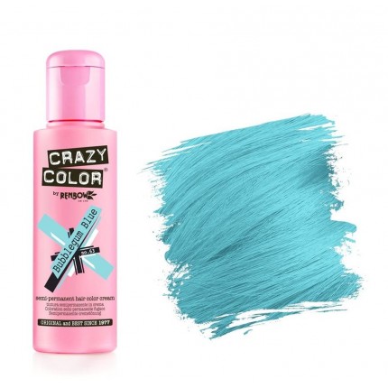 Crazy Color Bubblegum Blue 63 hajszínező krém, 100 ml 