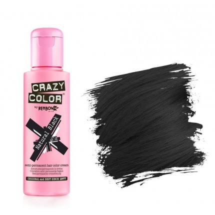 Crazy Color Natural Black 032 hajszínező krém  , 100 ml 